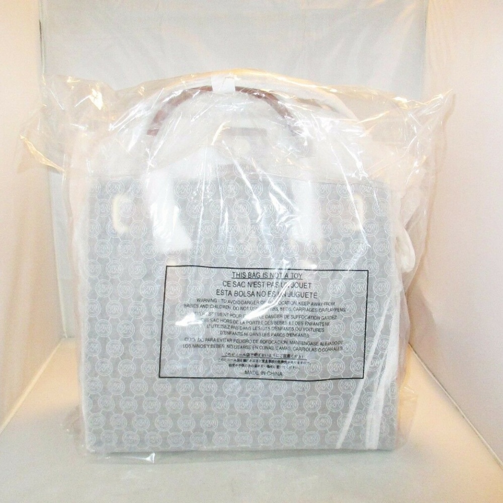 Michael Kors  Large Hamilton N /S PVC Signature Tote $348 Brown #077  NWT - Picture 6 of 8